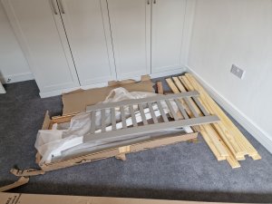 Flat pack double bed